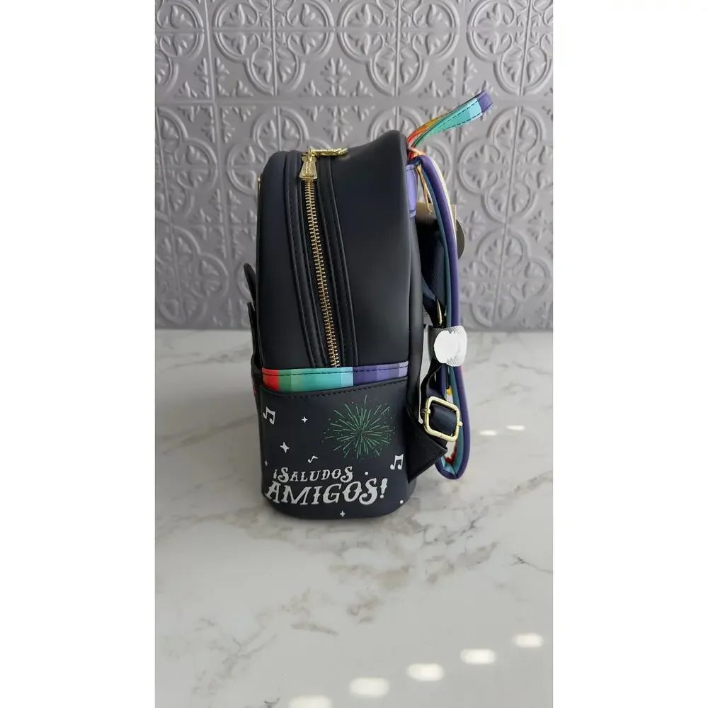 Disney Parks x Loungefly The Three Caballeros Glow in the Dark Mini Backpack NWT
